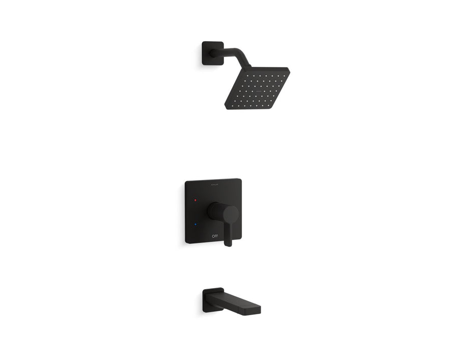 KOHLER K-TS23502-4G Parallel Rite-Temp bath and shower trim kit, 1.75 gpm, matte black
