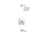 KOHLER K-TS23502-4G Parallel Rite-Temp bath and shower trim kit, 1.75 gpm, polished chrome