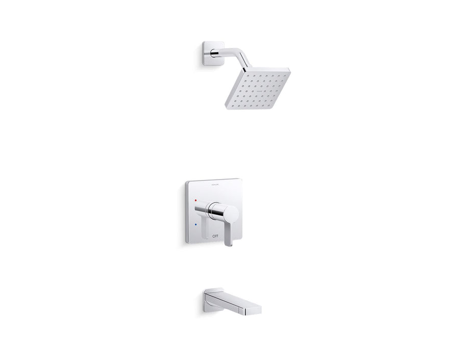 KOHLER K-TS23502-4G Parallel Rite-Temp bath and shower trim kit, 1.75 gpm, polished chrome