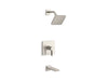 KOHLER K-TS23502-4G Parallel Rite-Temp bath and shower trim kit, 1.75 gpm, vibrant brushed nickel