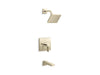 KOHLER K-TS23502-4G Parallel Rite-Temp bath and shower trim kit, 1.75 gpm, vibrant french gold