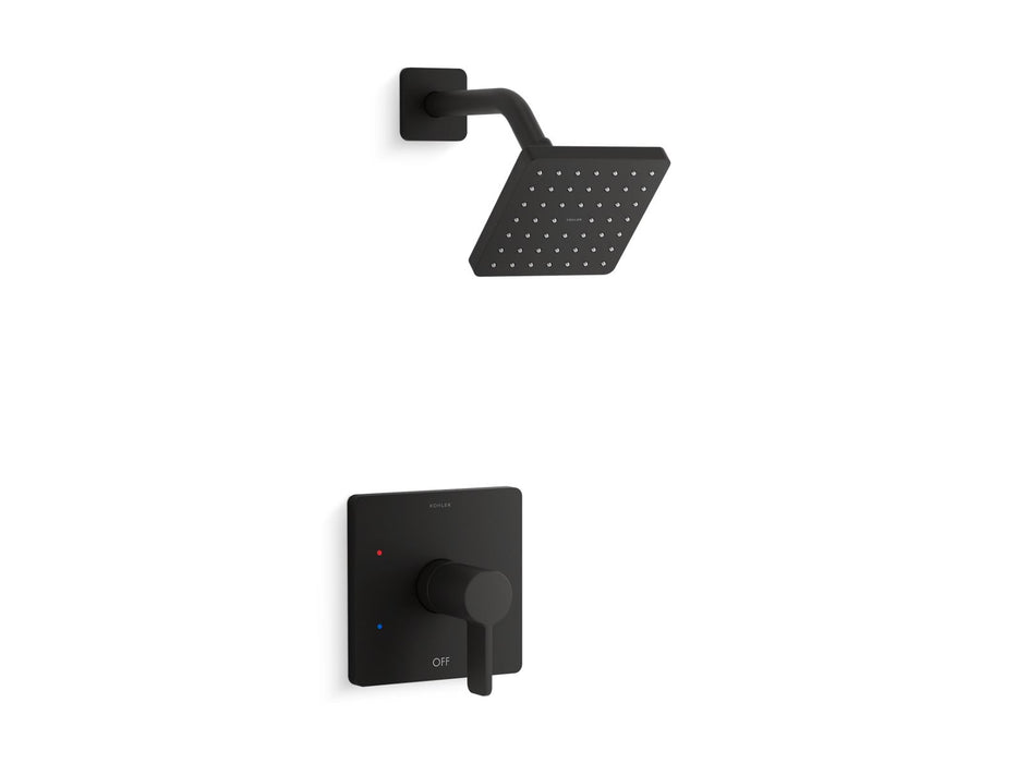 KOHLER K-TS23503-4G Parallel Rite-Temp shower trim kit,1.75 gpm, matte black