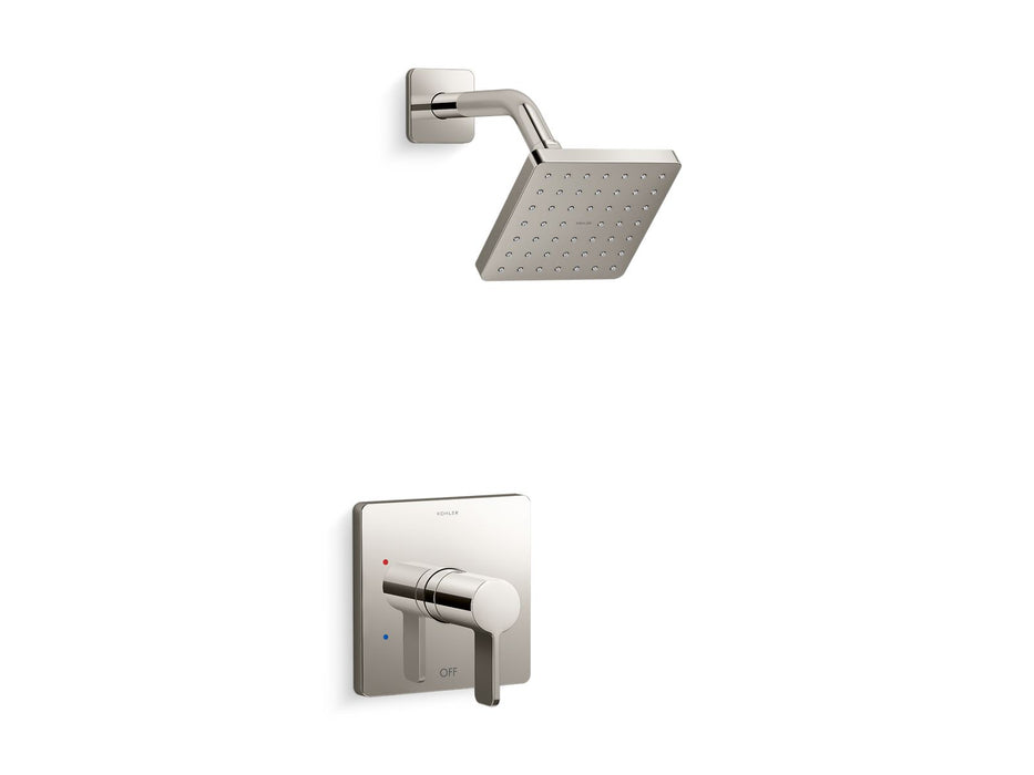 KOHLER K-TS23503-4G Parallel Rite-Temp shower trim kit,1.75 gpm, vibrant polished nickel