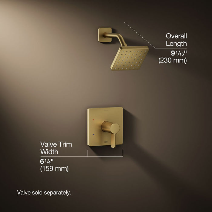 3/4 view of product with dimensions