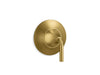 KOHLER K-TS23954-4 Tone Rite-Temp valve trim, vibrant brushed moderne brass