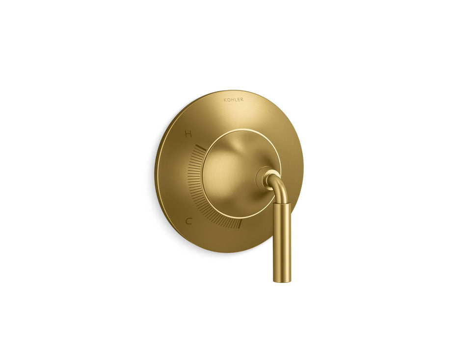 KOHLER K-TS23954-4 Tone Rite-Temp valve trim, vibrant brushed moderne brass