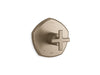 KOHLER K-TS27043-3 Occasion Rite-Temp valve trim with cross handle, vibrant brushed bronze