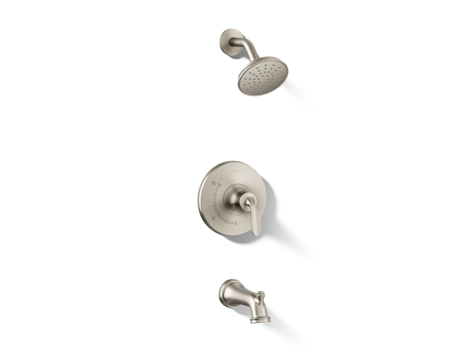 KOHLER K-TS27381-4G Bellera Rite-Temp bath and shower trim kit, 1.75 gpm, vibrant brushed nickel