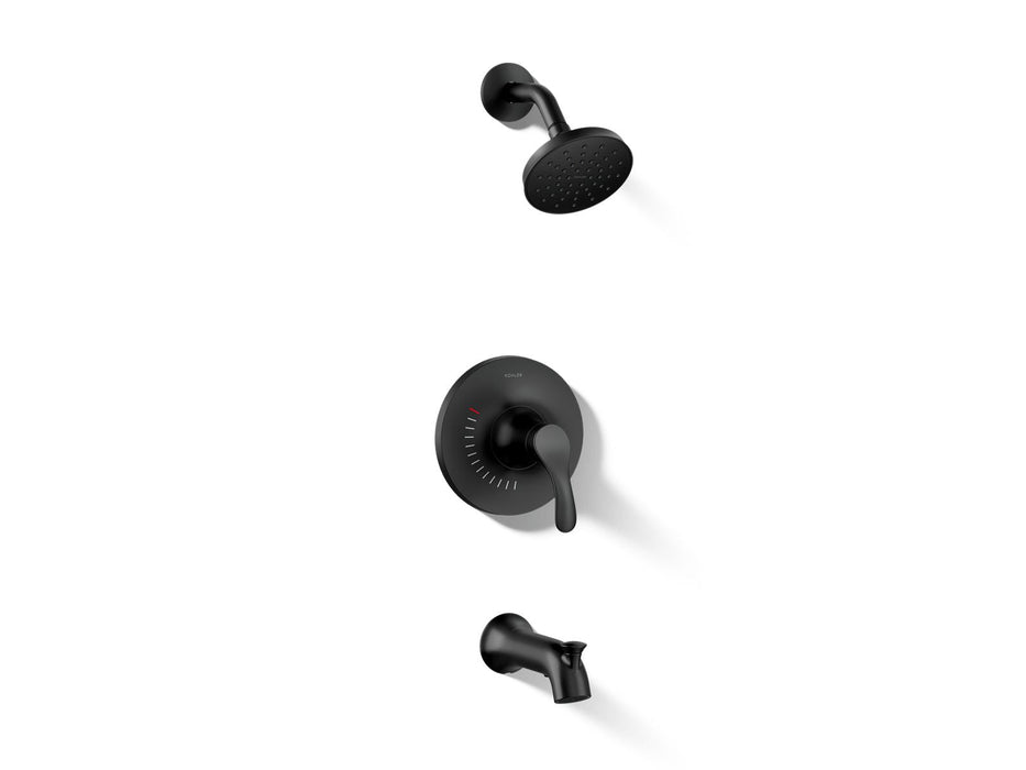 KOHLER K-TS27391-4G Simplice Rite-Temp bath and shower trim kit, 1.75 gpm, matte black