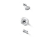 KOHLER K-TS27391-4G Simplice Rite-Temp bath and shower trim kit, 1.75 gpm, polished chrome