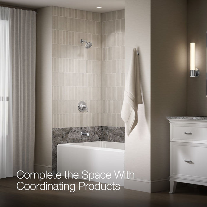KOHLER K-TS27391-4G Simplice Rite-Temp bath and shower trim kit, 1.75 gpm, polished chrome - view 5