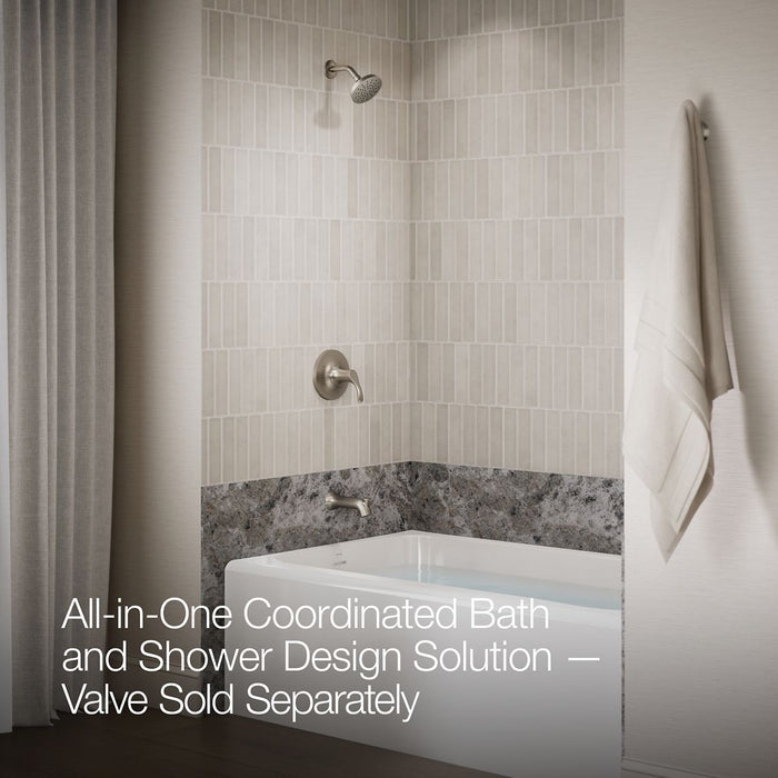 KOHLER K-TS27391-4G Simplice Rite-Temp bath and shower trim kit, 1.75 gpm, vibrant brushed nickel - view 5