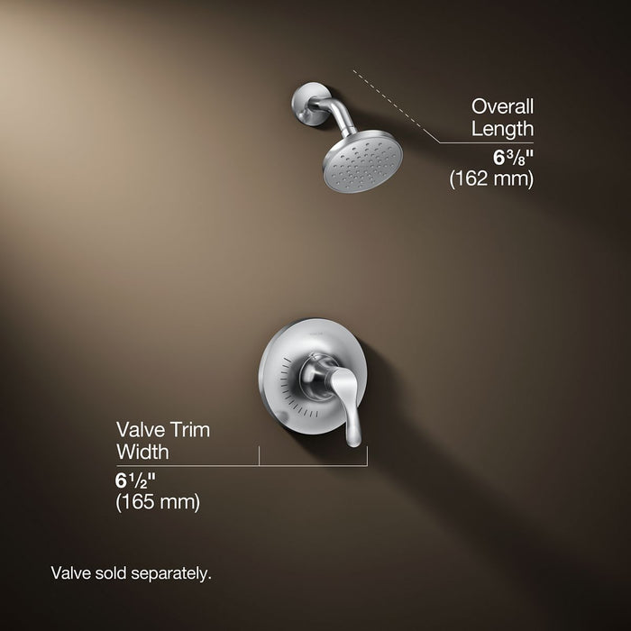 3/4 view of product with dimensions