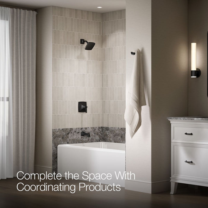 KOHLER K-TS27403-4 Riff Rite-Temp bath and shower trim kit, 2.5 gpm, matte black - view 5