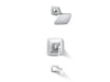 KOHLER K-TS27403-4G Riff Rite-Temp bath and shower trim kit, 1.75 gpm, polished chrome