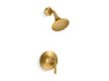 KOHLER K-TS27420-4 Tone Rite-Temp shower trim kit, 2.5 gpm, vibrant brushed moderne brass