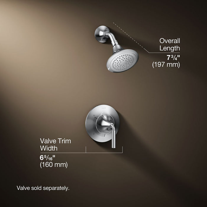 3/4 view of product with dimensions