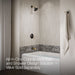 KOHLER K-TS27421-4G Tone Rite-Temp bath and shower trim kit, 1.75 gpm, matte black with brushed moderne brass - view 4