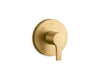 KOHLER K-TS35320-4 Elate Rite-Temp valve trim, vibrant brushed moderne brass
