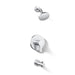KOHLER K-TS35322-4H Elate Rite-Temp bath and shower trim kit, 1.5 gpm, polished chrome - view 5