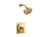 KOHLER K-TS35916-4G Castia by Studio McGee Rite-Temp shower trim kit, 1.75 gpm, vibrant brushed moderne brass