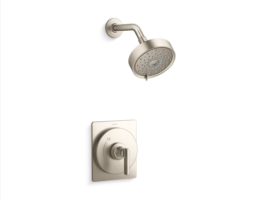 KOHLER K-TS35916-4Y Castia by Studio McGee Rite-Temp shower trim kit, 2.5 gpm, vibrant brushed nickel