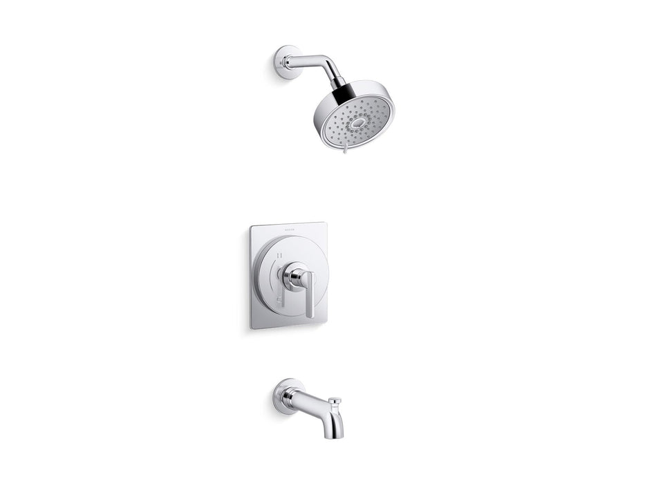 KOHLER K-TS35917-4Y Castia by Studio McGee Rite-Temp bath and shower trim kit, 2.5 gpm, polished chrome