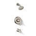 KOHLER K-TS35937-4Y Buckley Rite-Temp® Bath and Shower Trim Kit, 2.5 GPM, Vibrant Brushed Nickel - 3/4 view of product