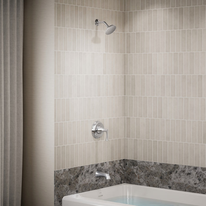 KOHLER K-TS35937-4H Buckley Rite-Temp bath and shower trim kit, 1.5 gpm, polished chrome - view 2
