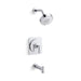 KOHLER K-TS38265-4G Castia Rite-Temp® Bath and Shower Trim Kit, 1.75 GPM, Polished Chrome - 3/4 view of product