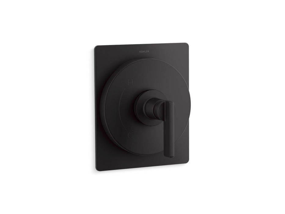 KOHLER K-TS38266-4 Castia Rite-Temp® Valve Trim, Matte Black - 3/4 view of product