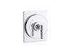 KOHLER K-TS38266-4 Castia Rite-Temp® Valve Trim, Polished Chrome - 3/4 view of product
