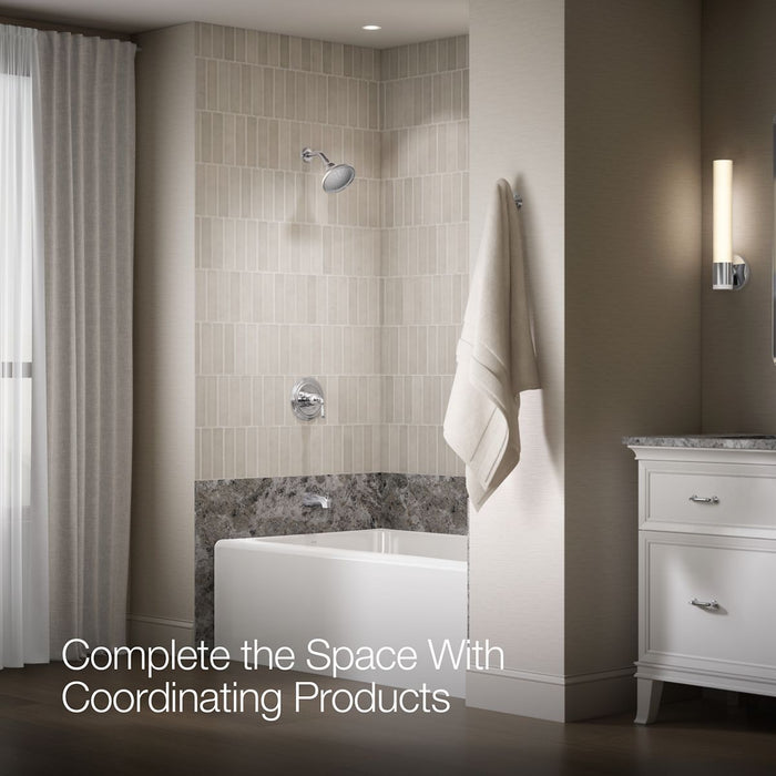 KOHLER K-TS395-4SG Devonshire Rite-Temp bath and shower trim kit, 1.75 gpm, slip-fit spout, polished chrome - view 4