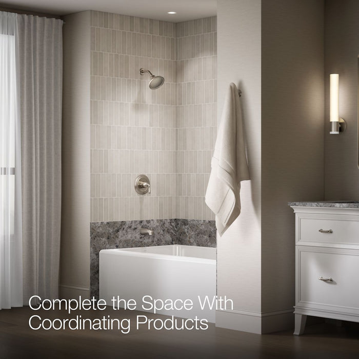 KOHLER K-TS395-4SG Devonshire Rite-Temp bath and shower trim kit, 1.75 gpm, slip-fit spout, vibrant brushed nickel - view 3