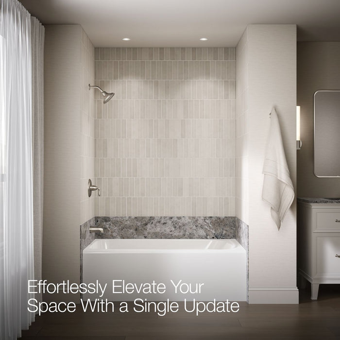 KOHLER K-TS395-4SG Devonshire Rite-Temp bath and shower trim kit, 1.75 gpm, slip-fit spout, vibrant brushed nickel - view 4
