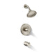 KOHLER K-TS395-4SG Devonshire Rite-Temp bath and shower trim kit, 1.75 gpm, slip-fit spout, vibrant brushed nickel - view 5