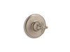 KOHLER K-TS72767-3 Artifacts Rite-Temp valve trim with cross handle, vibrant brushed bronze
