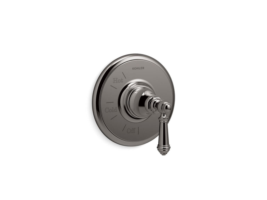 KOHLER K-TS72767-4 Artifacts Rite-Temp valve trim with lever handle, vibrant titanium