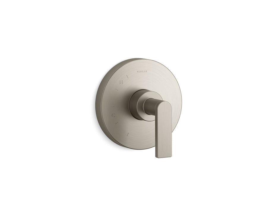 KOHLER K-TS73115-4 Composed Rite-Temp valve trim with lever handle, vibrant brushed nickel