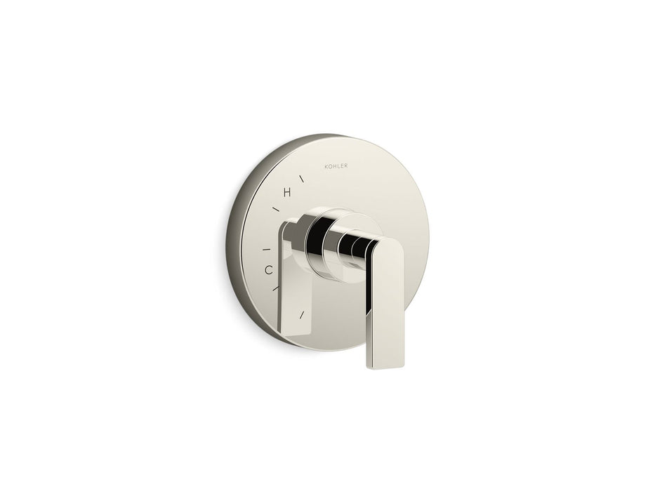 KOHLER K-TS73115-4 Composed Rite-Temp valve trim with lever handle, vibrant polished nickel