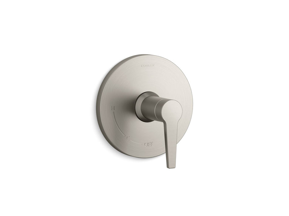 KOHLER K-TS74042-4 Pitch Rite-Temp valve trim, vibrant brushed nickel