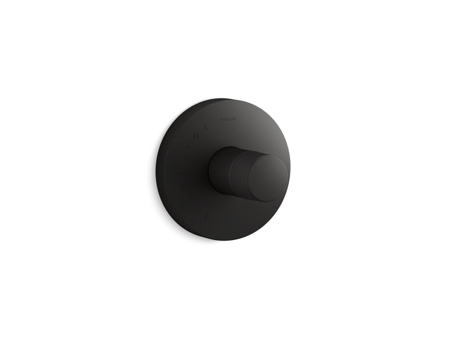 KOHLER K-TS78015-8 Components Rite-Temp valve trim with Oyl handle, matte black