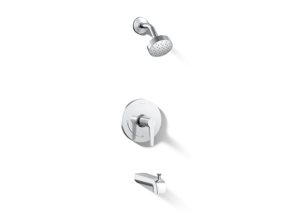 KOHLER K-TS97074-4Y Pitch Rite-Temp bath and shower trim kit, 2.5 gpm, polished chrome