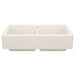 BLANCO 527409 Vintera 33" Equal Double Apron Farmhouse Sink - Soft White