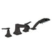hansgrohe Metropol Classic 4-Hole Roman Tub Set Trim with Lever Handles and 1.8 GPM Handshower