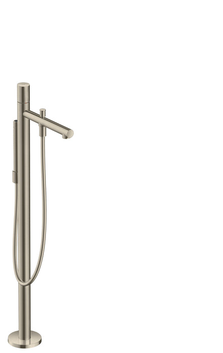 AXOR Uno Freestanding Tub Filler Trim with Zero Handle and 1.75 GPM Handshower