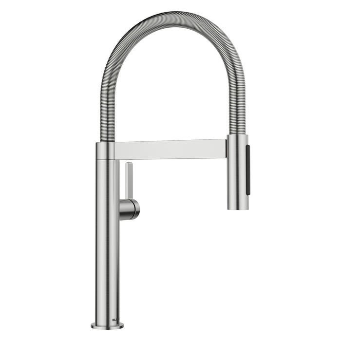 BLANCO Culina II Culina Mini II Pull-Down Dual-Spray Kitchen Faucet - Pvd Steel