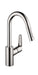 hansgrohe Focus Prep Kitchen Faucet, 2-Spray Pull-Down, 1.75 GPM