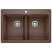 BLANCO 440218 Diamond Equal Double Dual Mount Kitchen Sink - Café