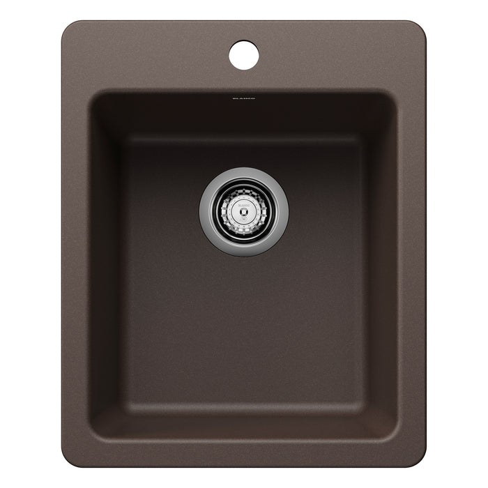 BLANCO Liven SILGRANIT 17" Dual Mount Bar Sink - Café